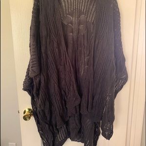 TORRID OS Dark Grey Ruana